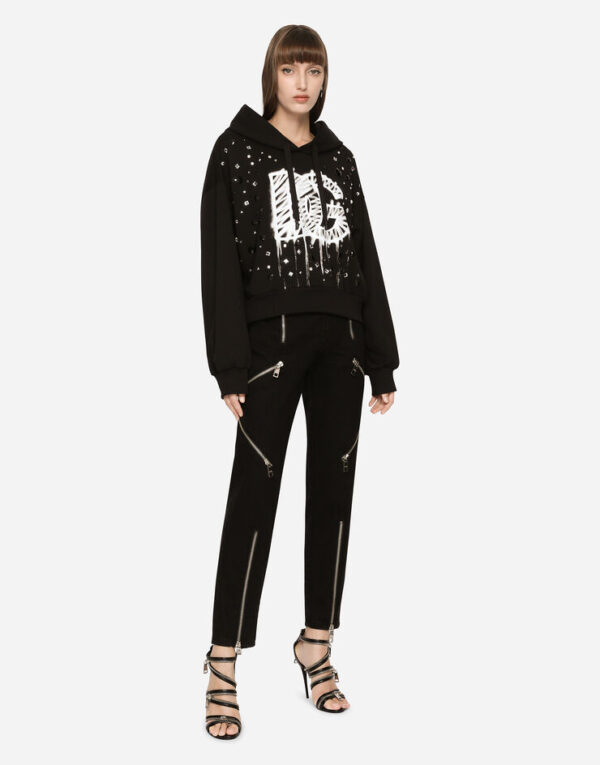 D&G Jersey sweatshirt with DG logo print - Image 2
