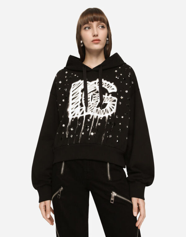 D&G Jersey sweatshirt with DG logo print - Image 3