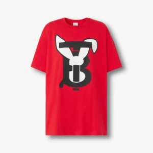 Rabbit Print Cotton T-shirt