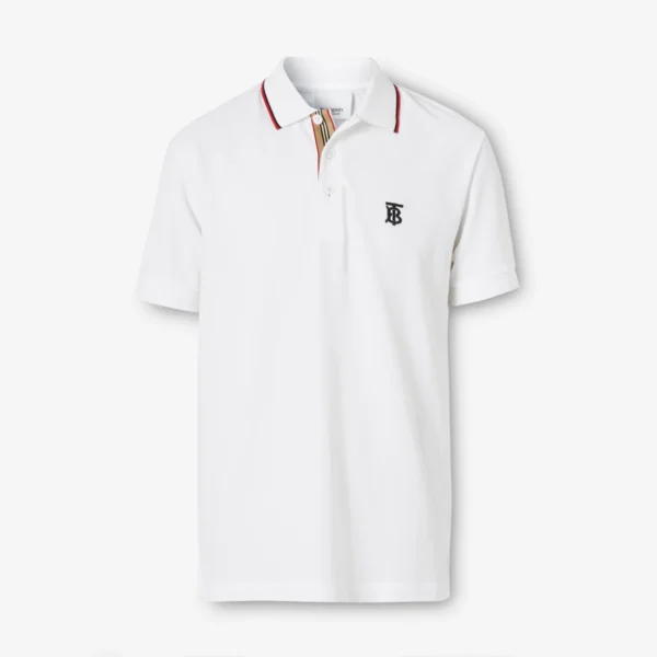 Men's Icon Stripe Placket Cotton Piqué Polo Shirt - Image 9