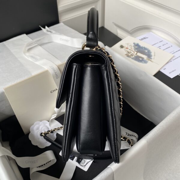 CHANEL FLAP BAG WITH TOP HANDLE - Image 13