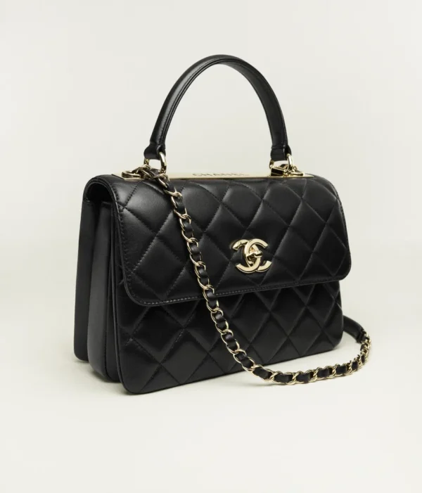 CHANEL FLAP BAG WITH TOP HANDLE - Image 3