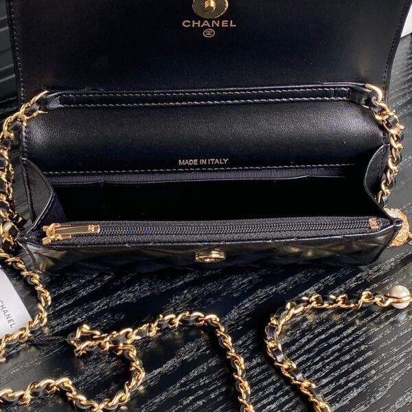CHANEL Flap Phone Holder with Chain - Image 6