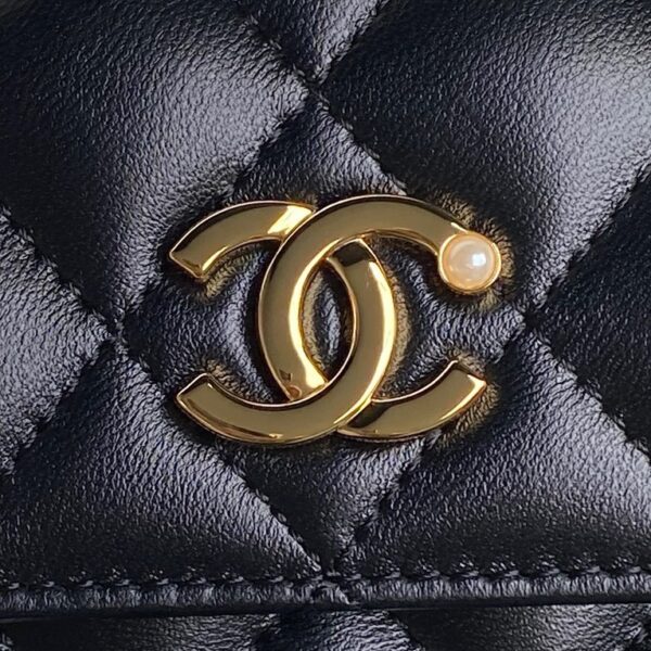 CHANEL Flap Phone Holder with Chain - Image 3