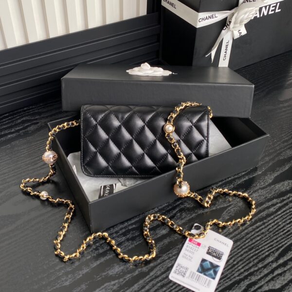 CHANEL Flap Phone Holder with Chain - Image 2