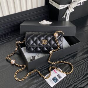 CHANEL Flap Phone Holder with Chain