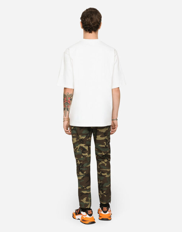 Cotton t-shirt with D&G print - Image 2