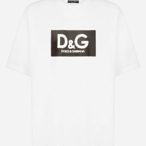 Cotton t-shirt with D&G print