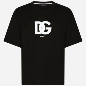 Cotton T-shirt with DG logo print