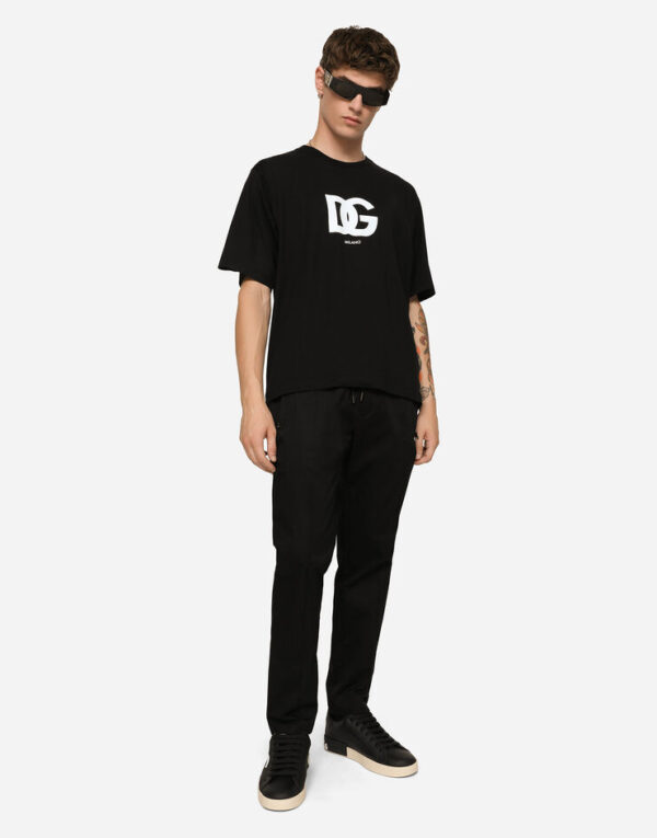 Cotton T-shirt with DG logo print - Image 3