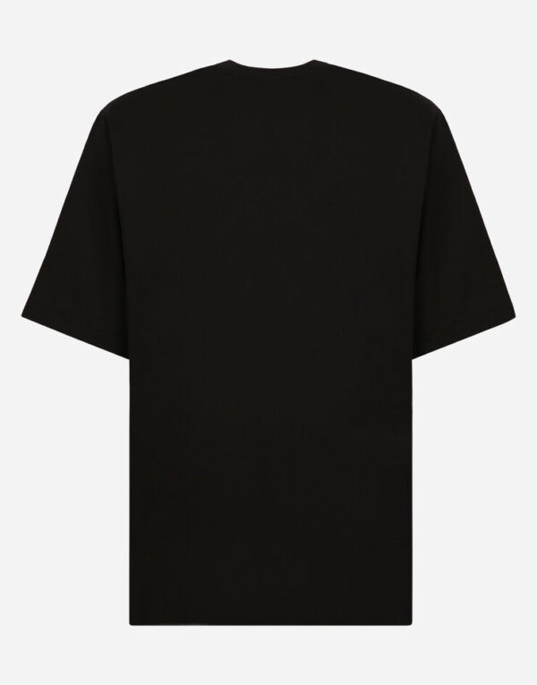 Men's Cotton round-neck T-shirt with Dolce&Gabbana print - Image 2