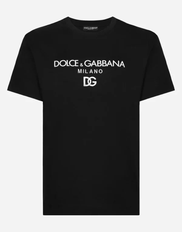 Men's Cotton T-shirt with DG embroidery - Image 4