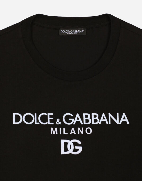 Men's Cotton T-shirt with DG embroidery - Image 6