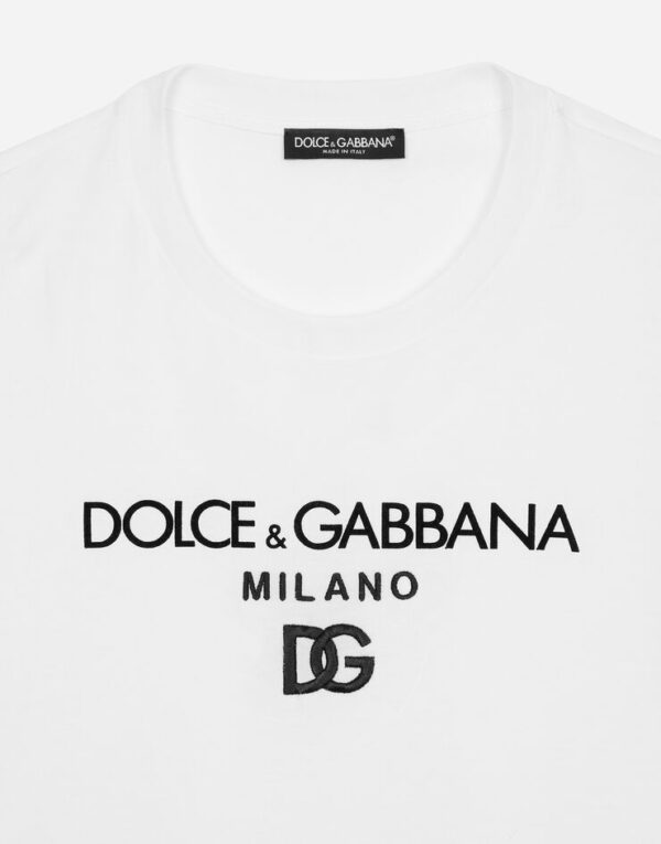 Men's Cotton T-shirt with DG embroidery - Image 3