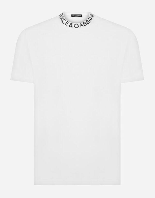 Men's Round-neck T-shirt with Dolce&Gabbana print - Image 5