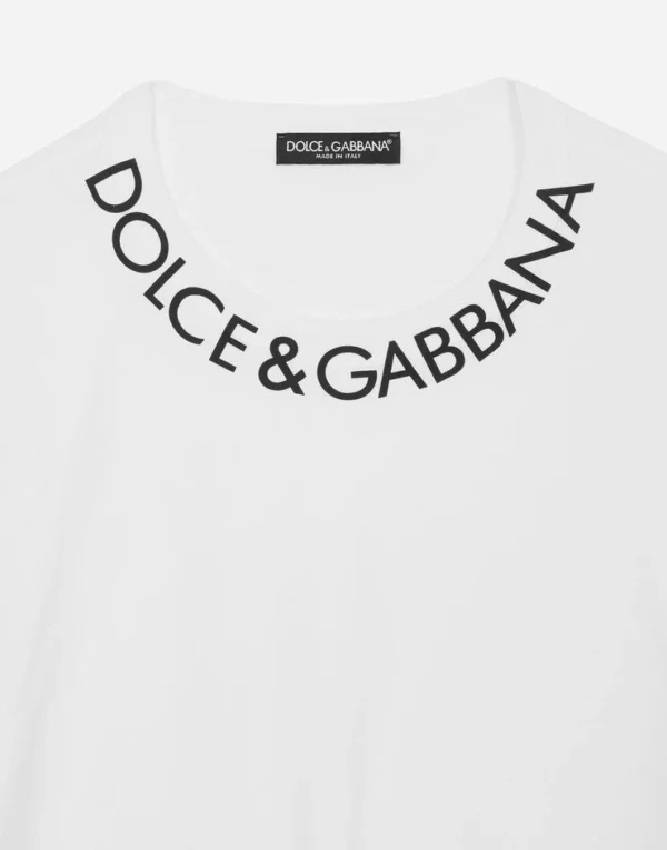Men's Round-neck T-shirt with Dolce&Gabbana print - Image 7