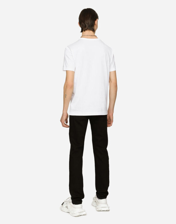 Men's Cotton T-shirt with branded tag - Image 5