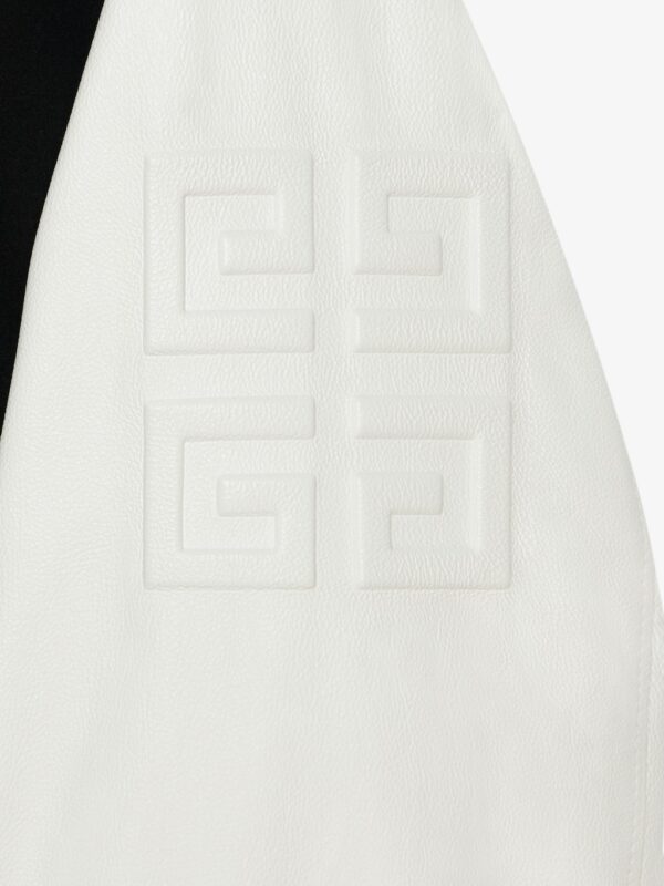 GIVENCHY cropped varsity jacket in wool and leather - Image 4