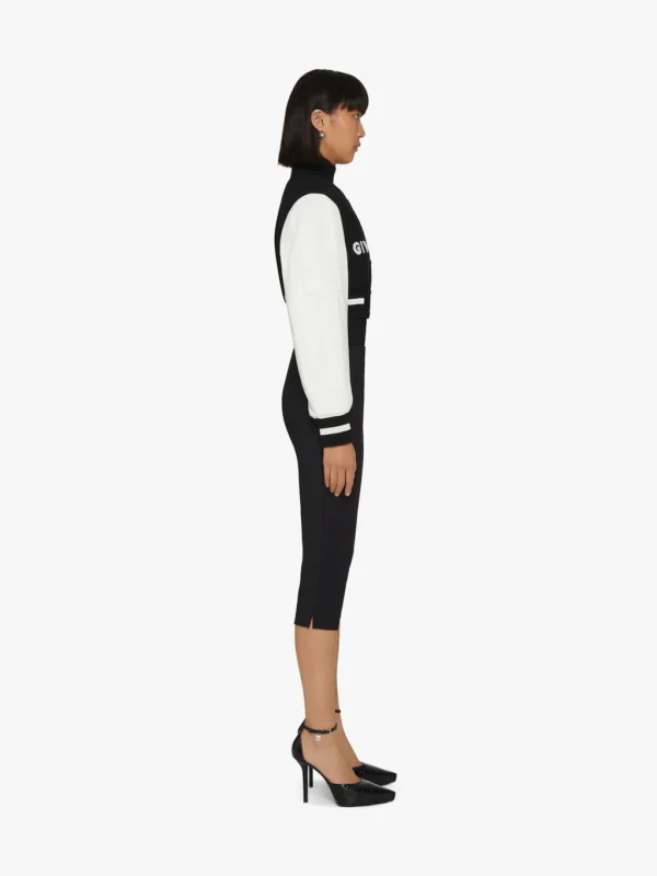 GIVENCHY cropped varsity jacket in wool and leather - Image 6