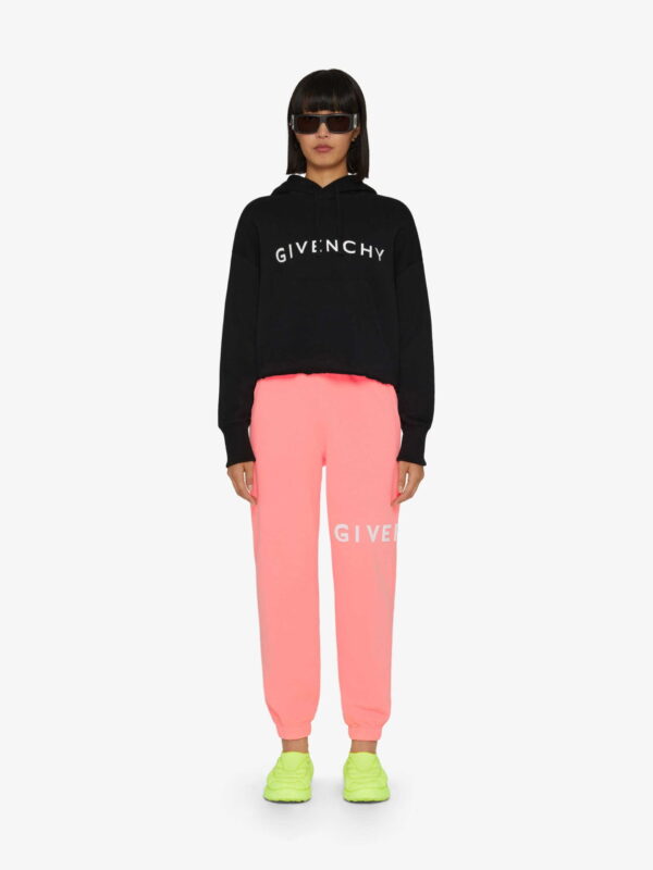 GIVENCHY slim fit jogger pants in tufted felpa - Image 2