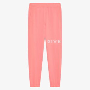 GIVENCHY slim fit jogger pants in tufted felpa
