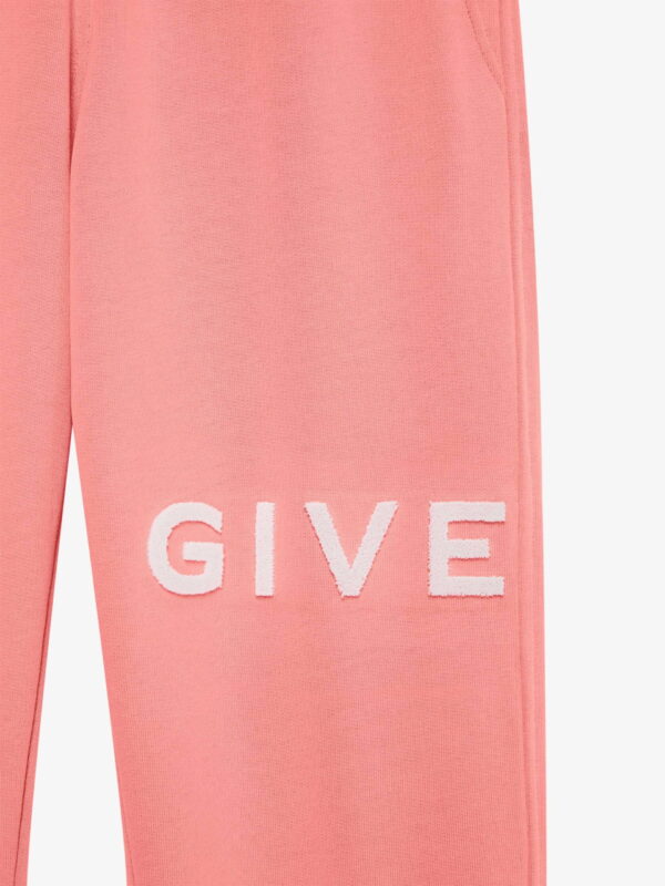 GIVENCHY slim fit jogger pants in tufted felpa - Image 6