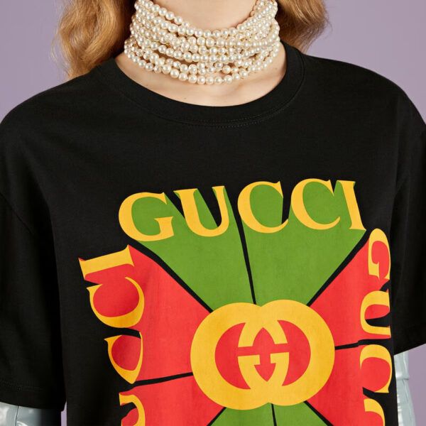 Gucci vintage logo print cotton T-shirt - Image 7