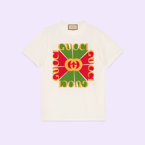 Gucci vintage logo print cotton T-shirt - Image 2