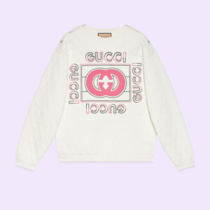Gucci vintage logo quilted sweatshirt