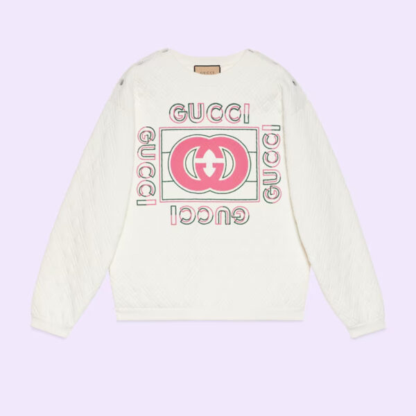 Gucci vintage logo quilted sweatshirt