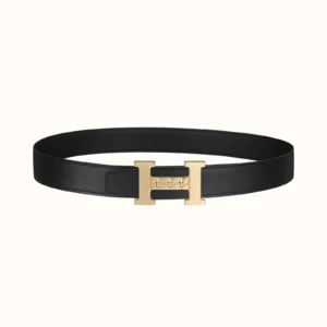 H Gourmette belt buckle & Reversible leather strap 38 mm