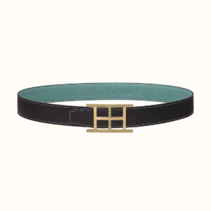 Inside H belt buckle & Reversible leather strap 38 mm