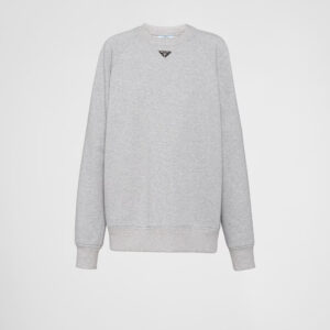 Prada Long-sleeved cotton sweatshirt