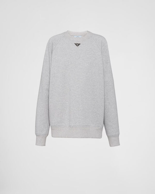 Prada Long-sleeved cotton sweatshirt