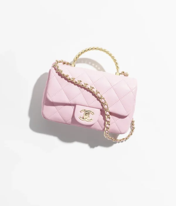 MINI FLAP BAG WITH TOP HANDLE