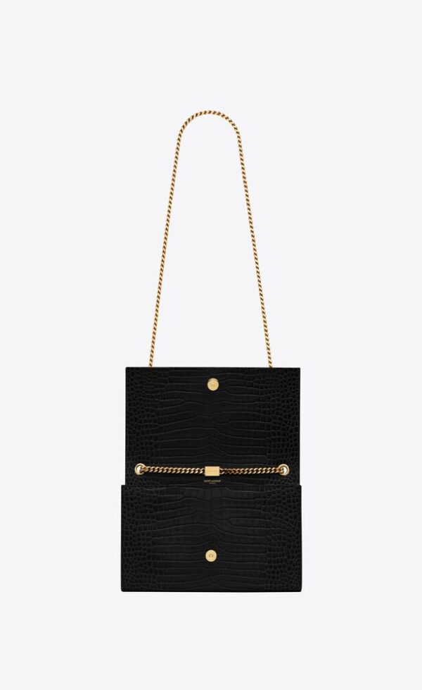 MEDIUM KATE TASSEL IN CROCODILE-EMBOSSED LEATHER - Image 4