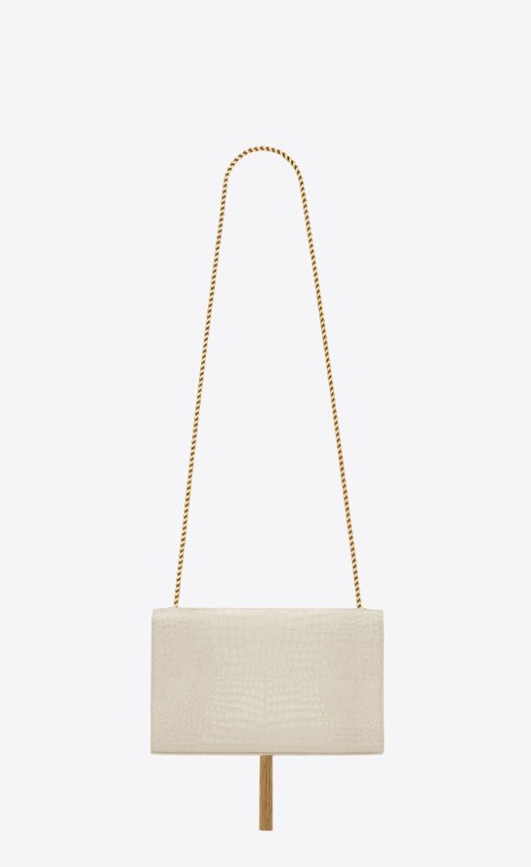 MEDIUM KATE TASSEL IN CROCODILE-EMBOSSED LEATHER - Image 12