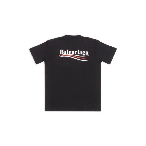 WOMEN'S POLITICAL CAMPAIGN T-SHIRT SMALL FIT IN BLACK - Image 2