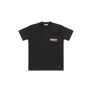 WOMEN'S POLITICAL CAMPAIGN T-SHIRT SMALL FIT IN BLACK