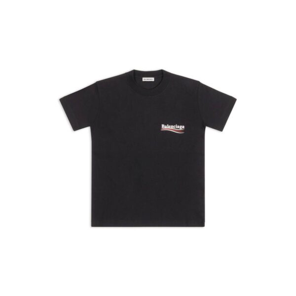 WOMEN'S POLITICAL CAMPAIGN T-SHIRT SMALL FIT IN BLACK