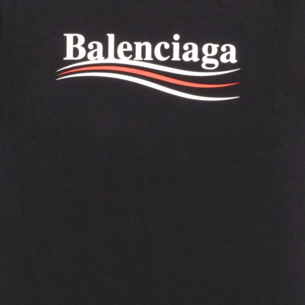 WOMEN'S POLITICAL CAMPAIGN T-SHIRT SMALL FIT IN BLACK - Image 3