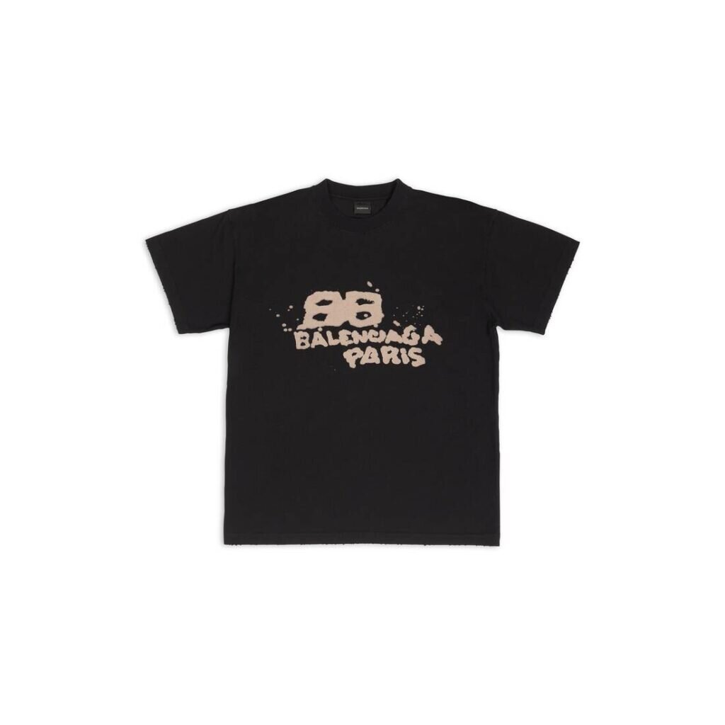 HAND DRAWN BB ICON T-SHIRT MEDIUM FIT IN BLACK