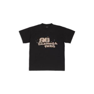 HAND DRAWN BB ICON T-SHIRT MEDIUM FIT IN BLACK