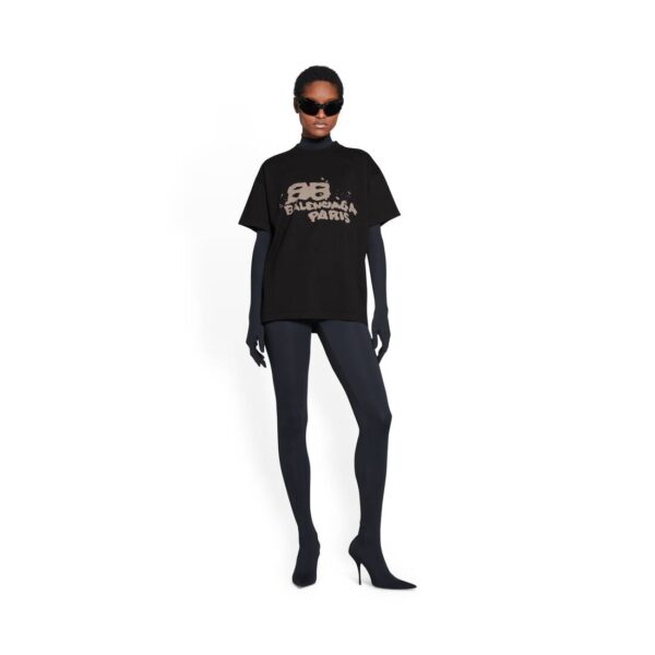 HAND DRAWN BB ICON T-SHIRT MEDIUM FIT IN BLACK - Image 7