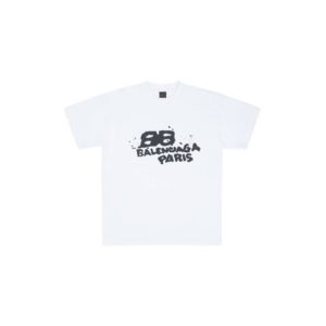 HAND DRAWN BB ICON T-SHIRT MEDIUM FIT IN WHITE