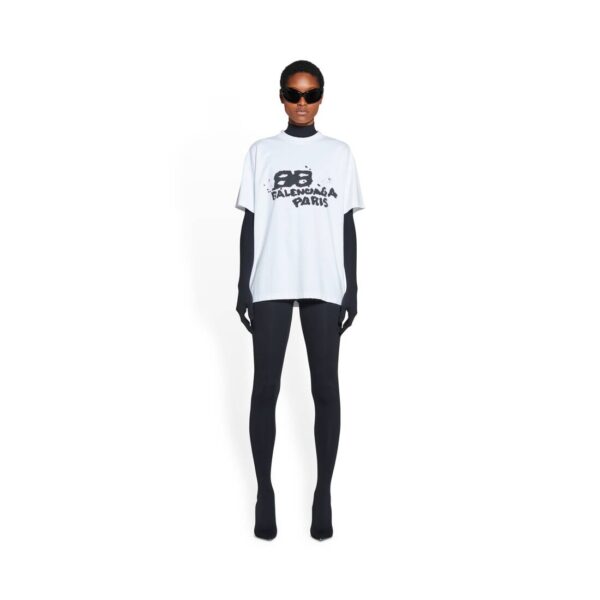 HAND DRAWN BB ICON T-SHIRT MEDIUM FIT IN WHITE - Image 7
