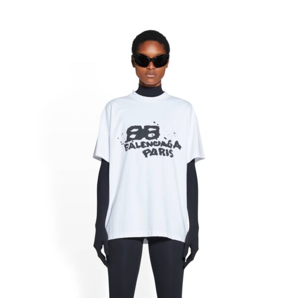 HAND DRAWN BB ICON T-SHIRT MEDIUM FIT IN WHITE - Image 5