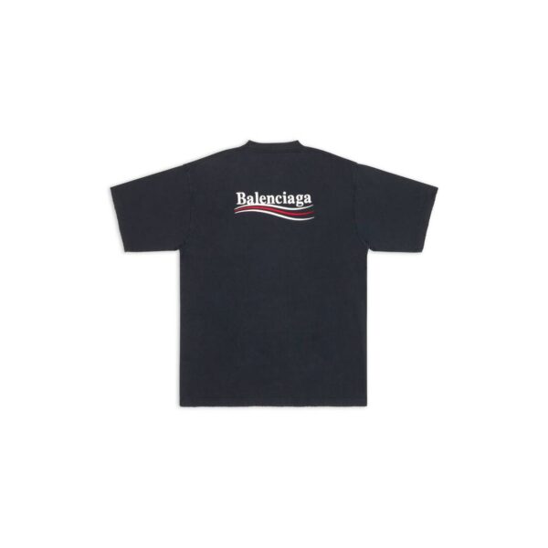 MEN'S POLITICAL CAMPAIGN T-SHIRT LARGE FIT IN BLACK - Image 7