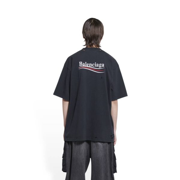 MEN'S POLITICAL CAMPAIGN T-SHIRT LARGE FIT IN BLACK - Image 5