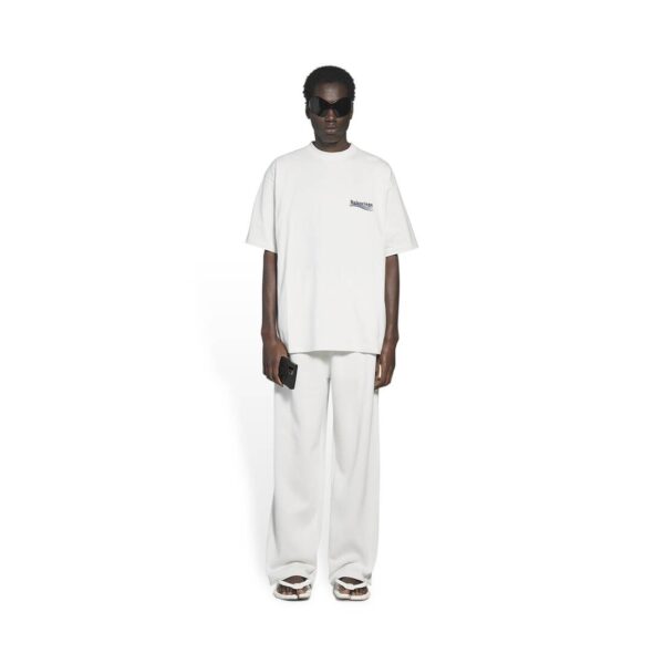 MEN'S POLITICAL CAMPAIGN T-SHIRT LARGE FIT IN WHITE - Image 5